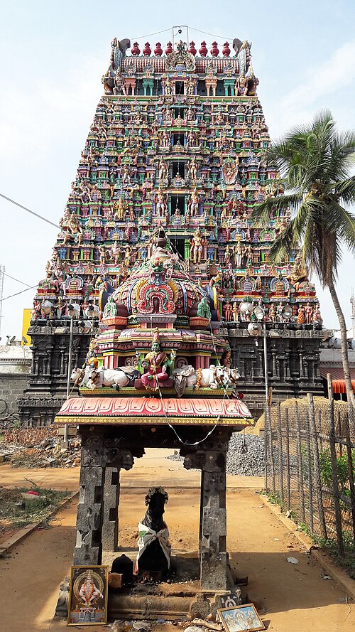 Gopuram du temple de Villianur
